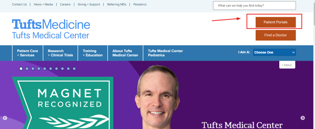 Tufts Patient Portal 