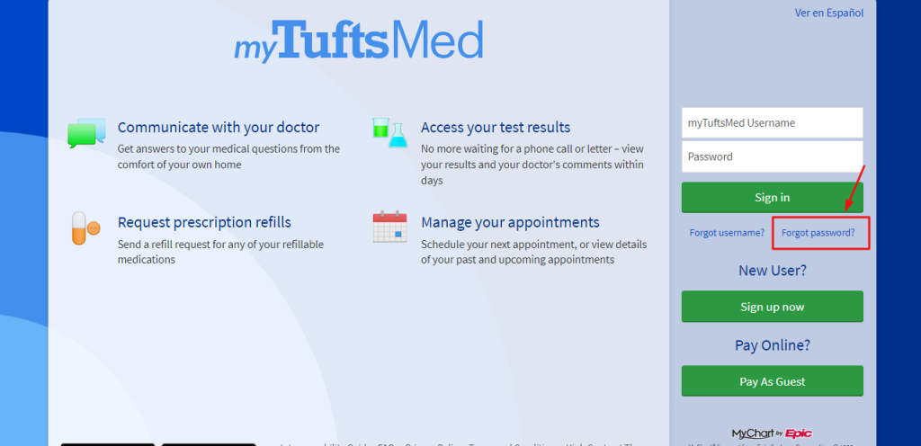 Tufts Patient Portal 