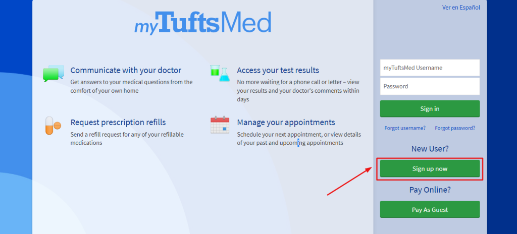 Tufts Patient Portal 