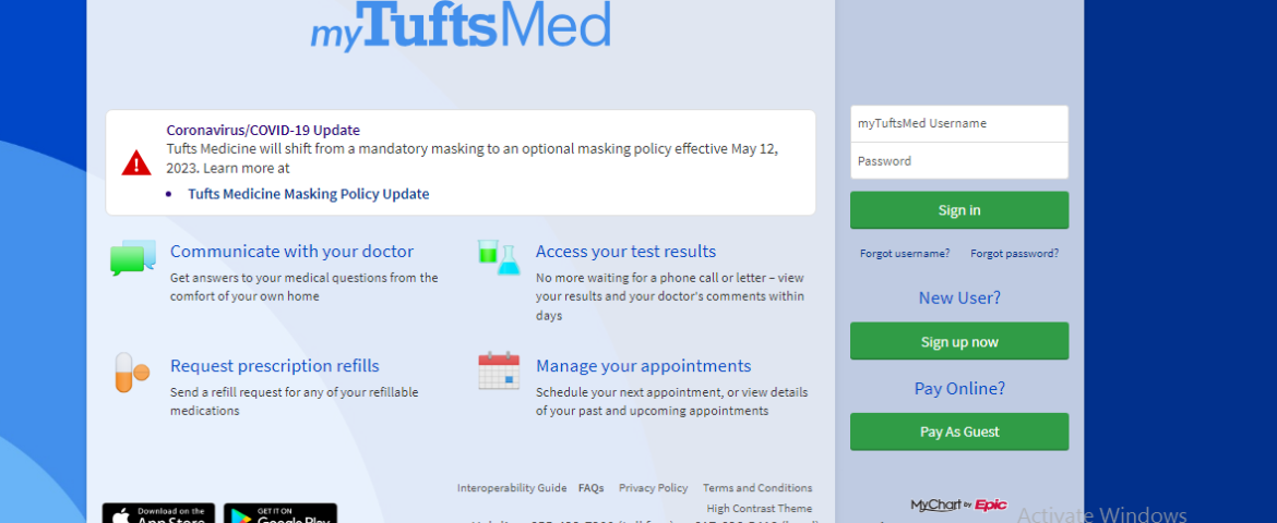 Patient Portal Tufts